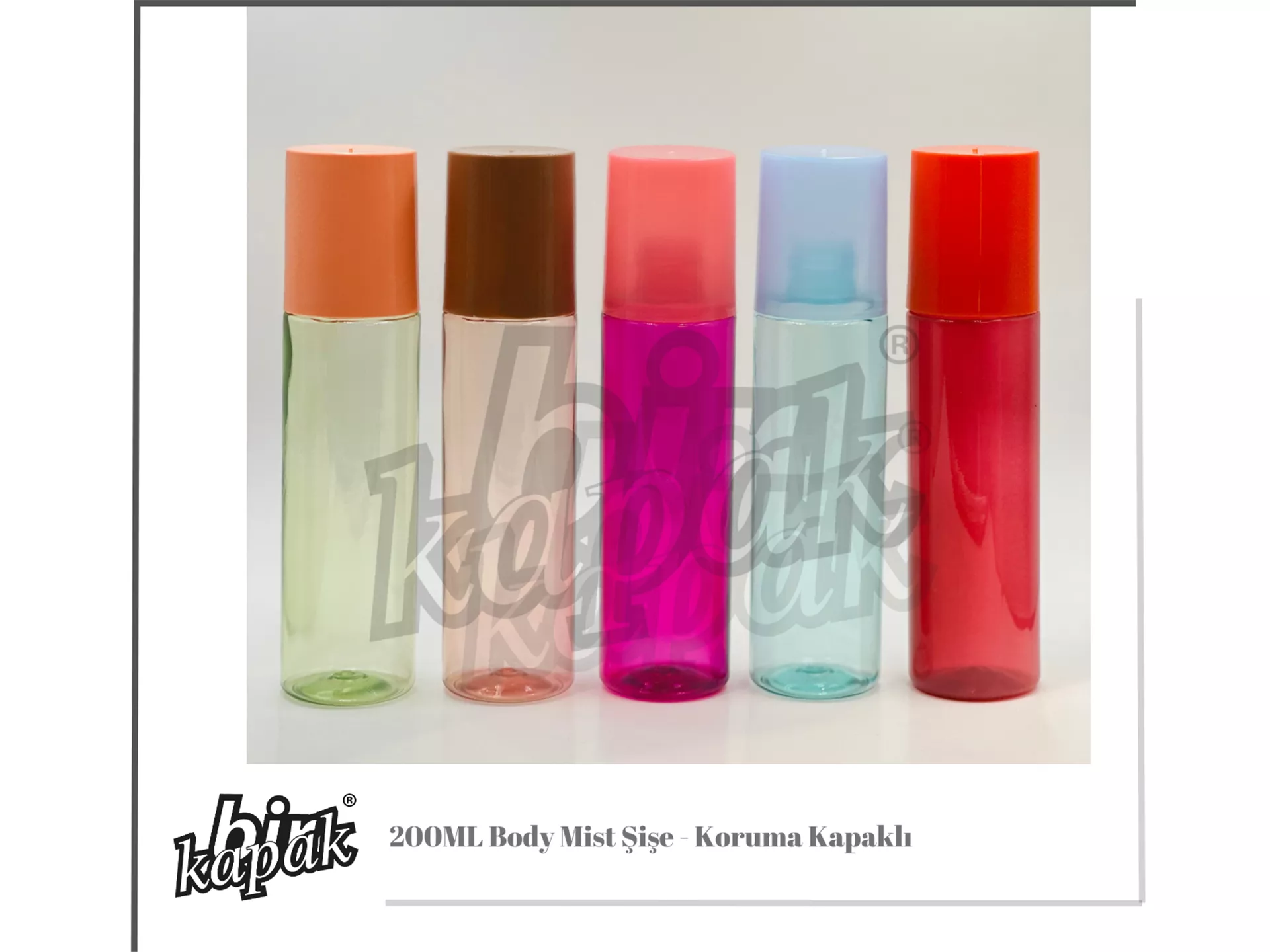 200ML TONİK ŞİŞE KORUMA KAPAKLI / RENKLER