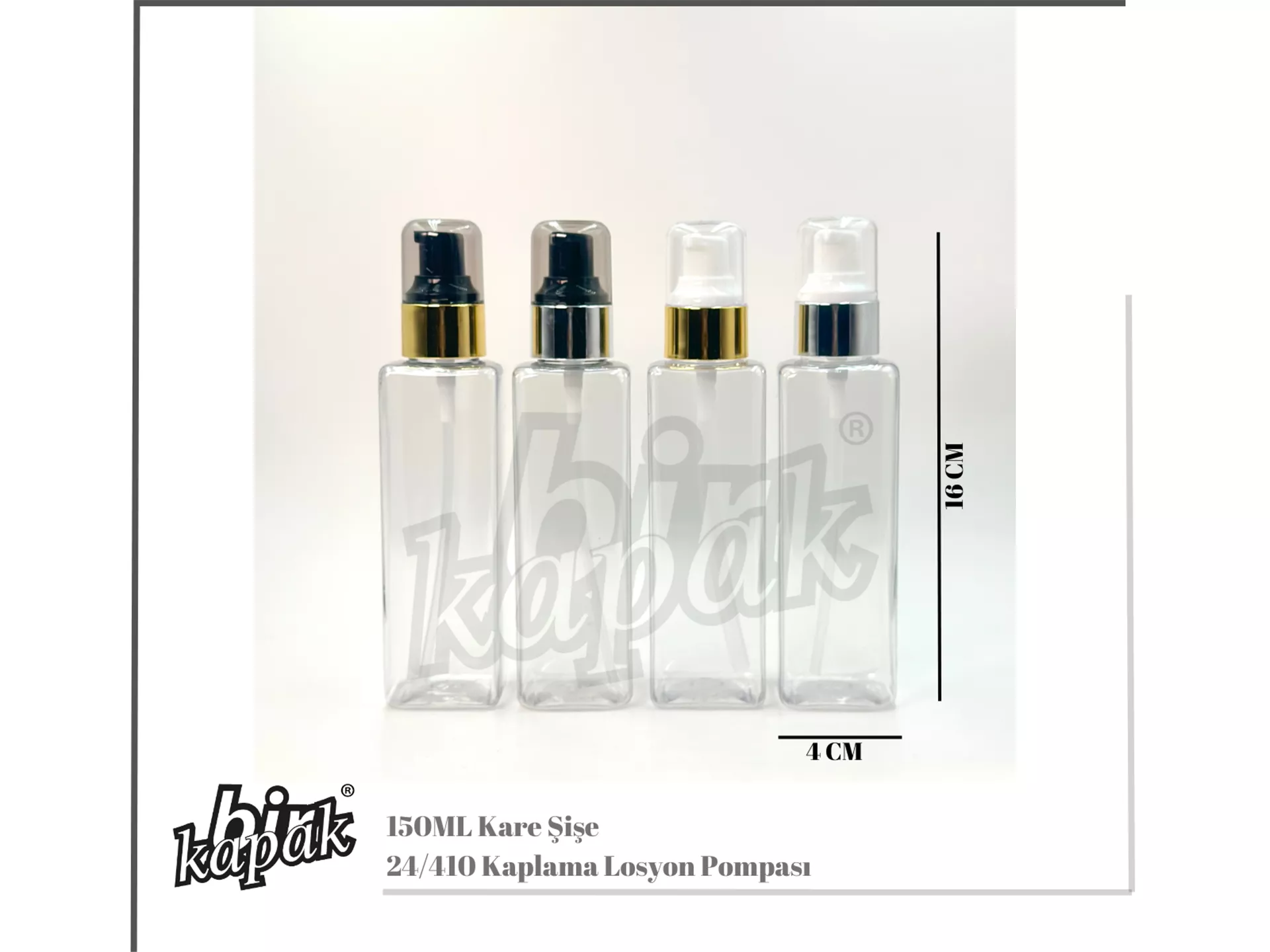 150ML KARE ŞİŞE PET