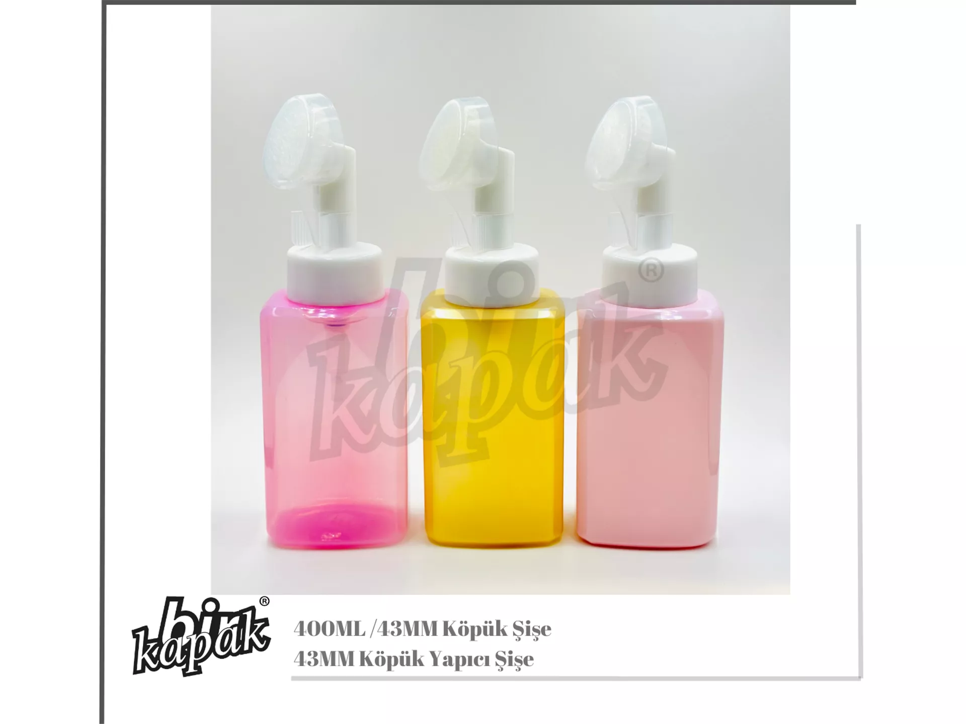 400ML 43MM SQUARE FOAM BOTTLE