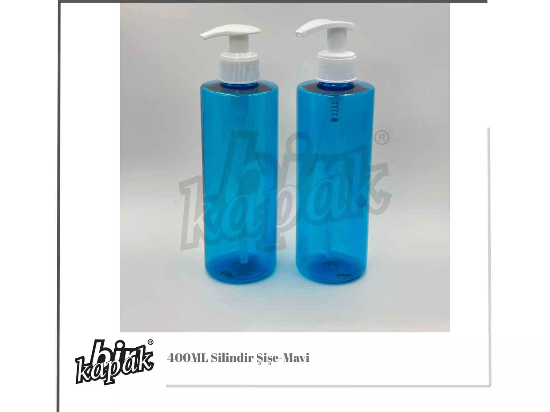 400ML 28/410 SİLİNDİR ŞİŞE / MAVİ