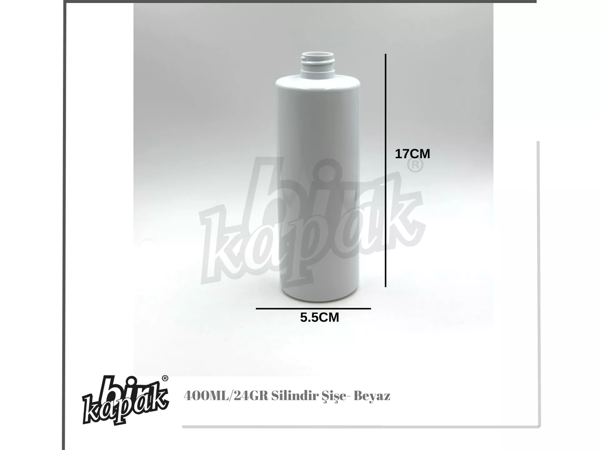 400ML 24/410 SİLİNDİR ŞİŞE / BEYAZ
