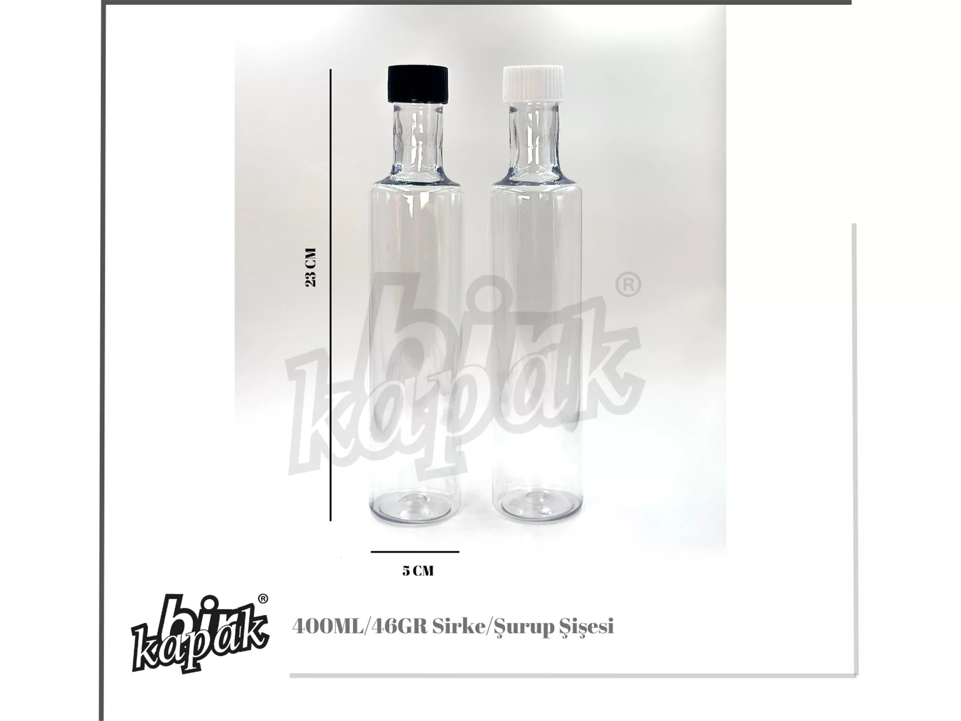 400ML-46 GR SİRKE / ŞURUP ŞİŞESİ