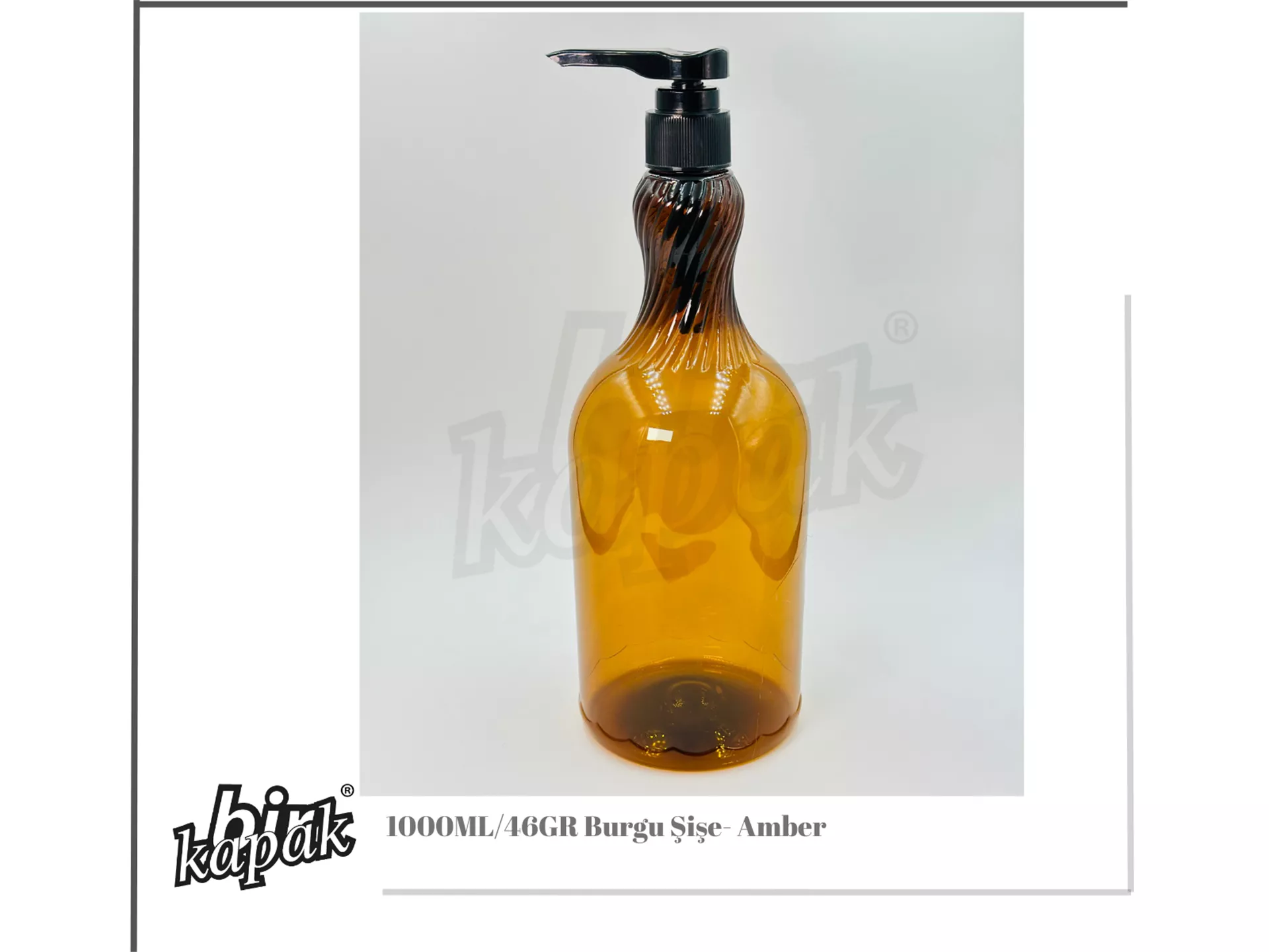 1000ML BURGU ŞİŞE / AMBER