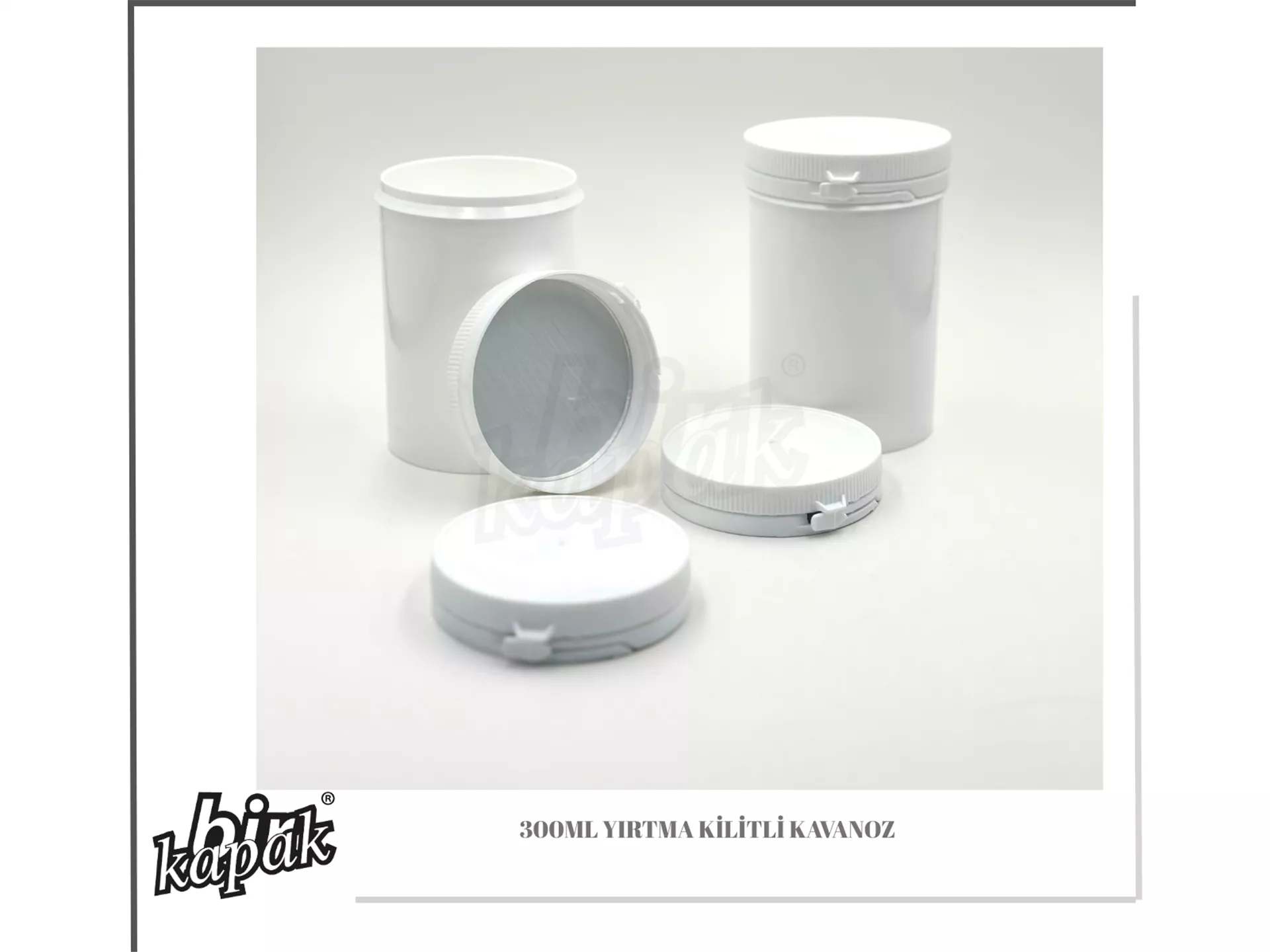 300ML YIRTMA KİLİTLİ KAVANOZ