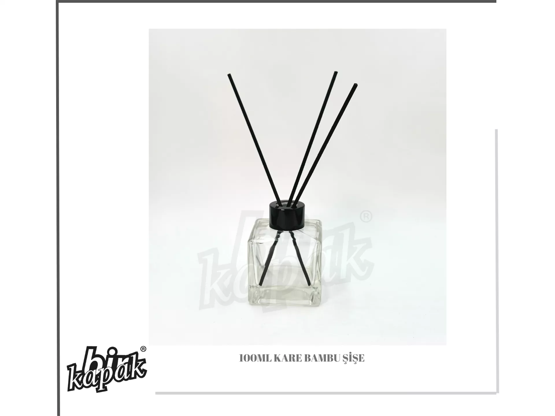 100ML KARE BAMBU KOKU ŞİŞESİ