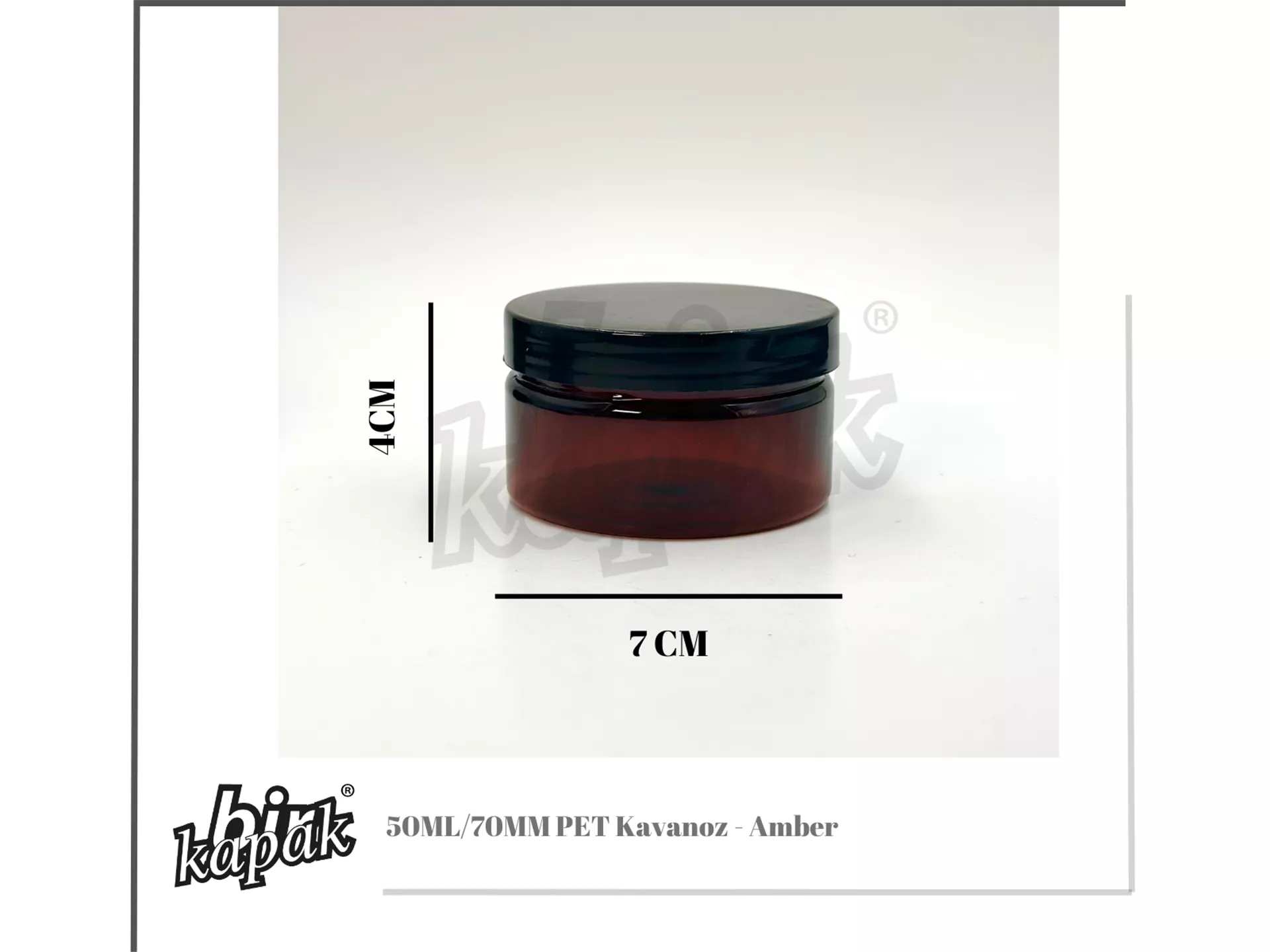 50ML KAVANOZ /  AMBER