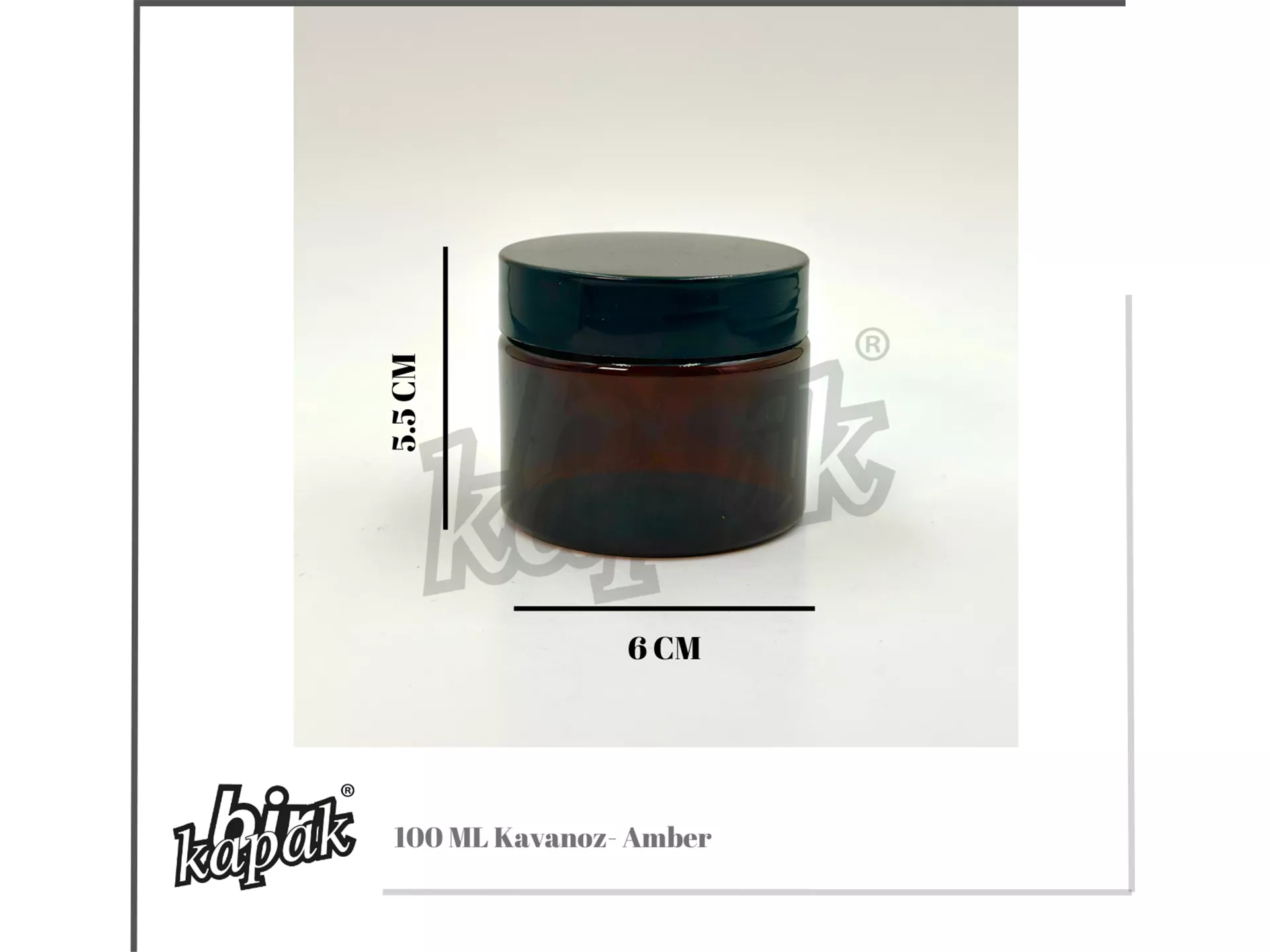 1OOML KAVANOZ /  AMBER