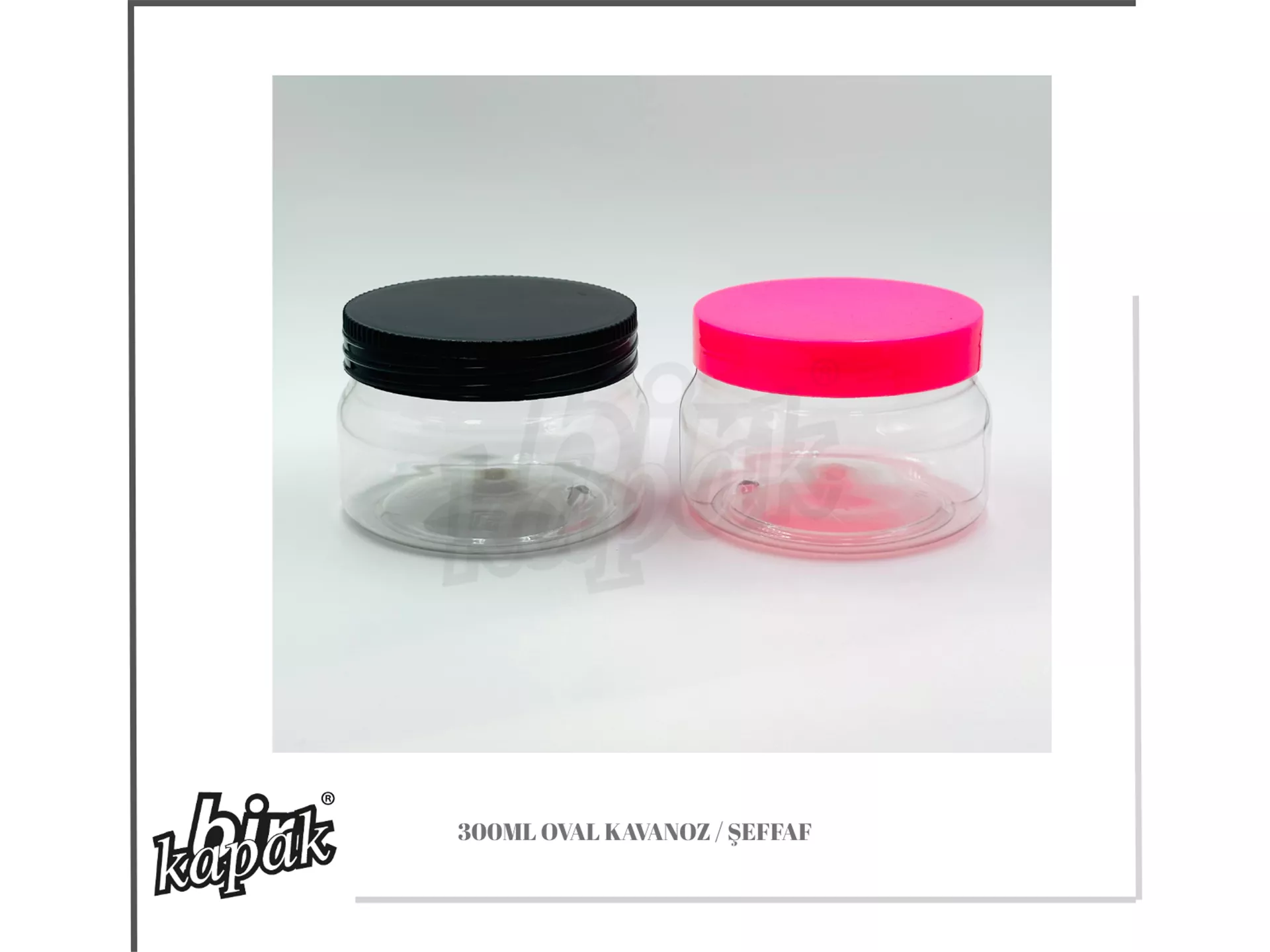 300ML OVAL JAR / TRANSPARENT