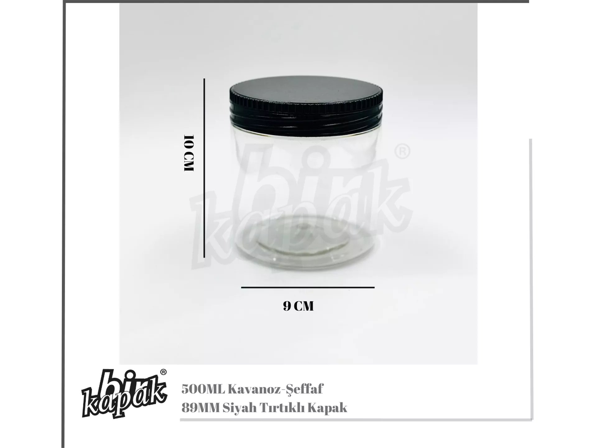 500ML STANDART KAVANOZ /  ŞEFFAF