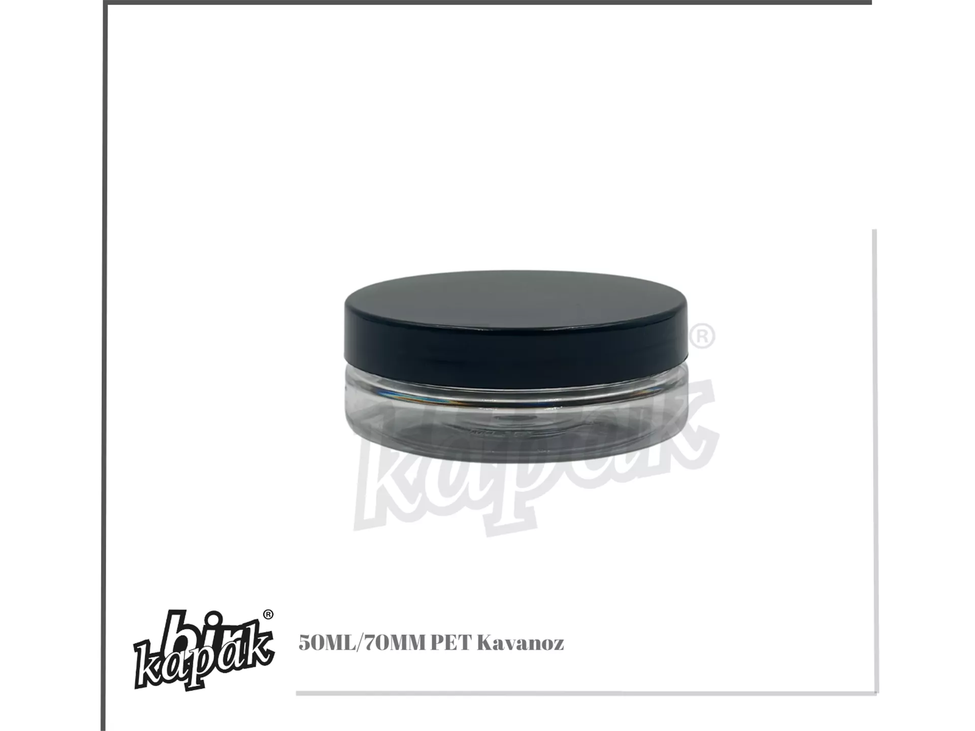 50ML 70MM JAR / TRANSPARENT