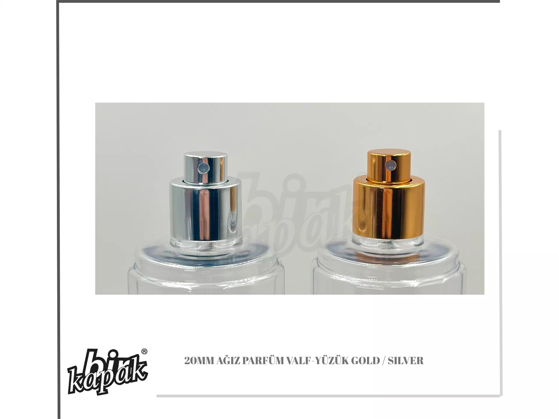 20MM MOUTHPIECE PERFUME VALVE RING GOLD / SILVER