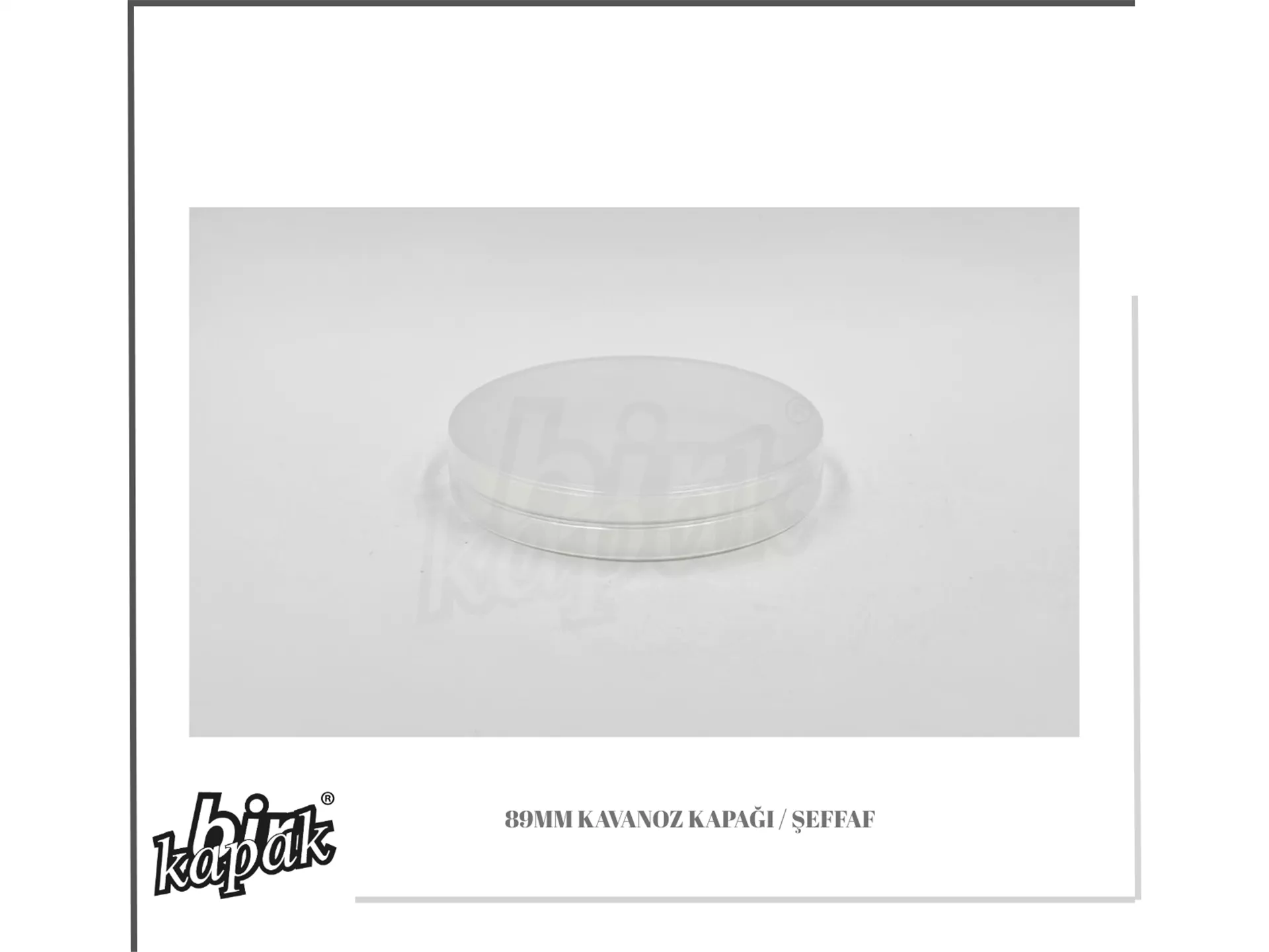 89MM JAR LID / TRANSPARENT