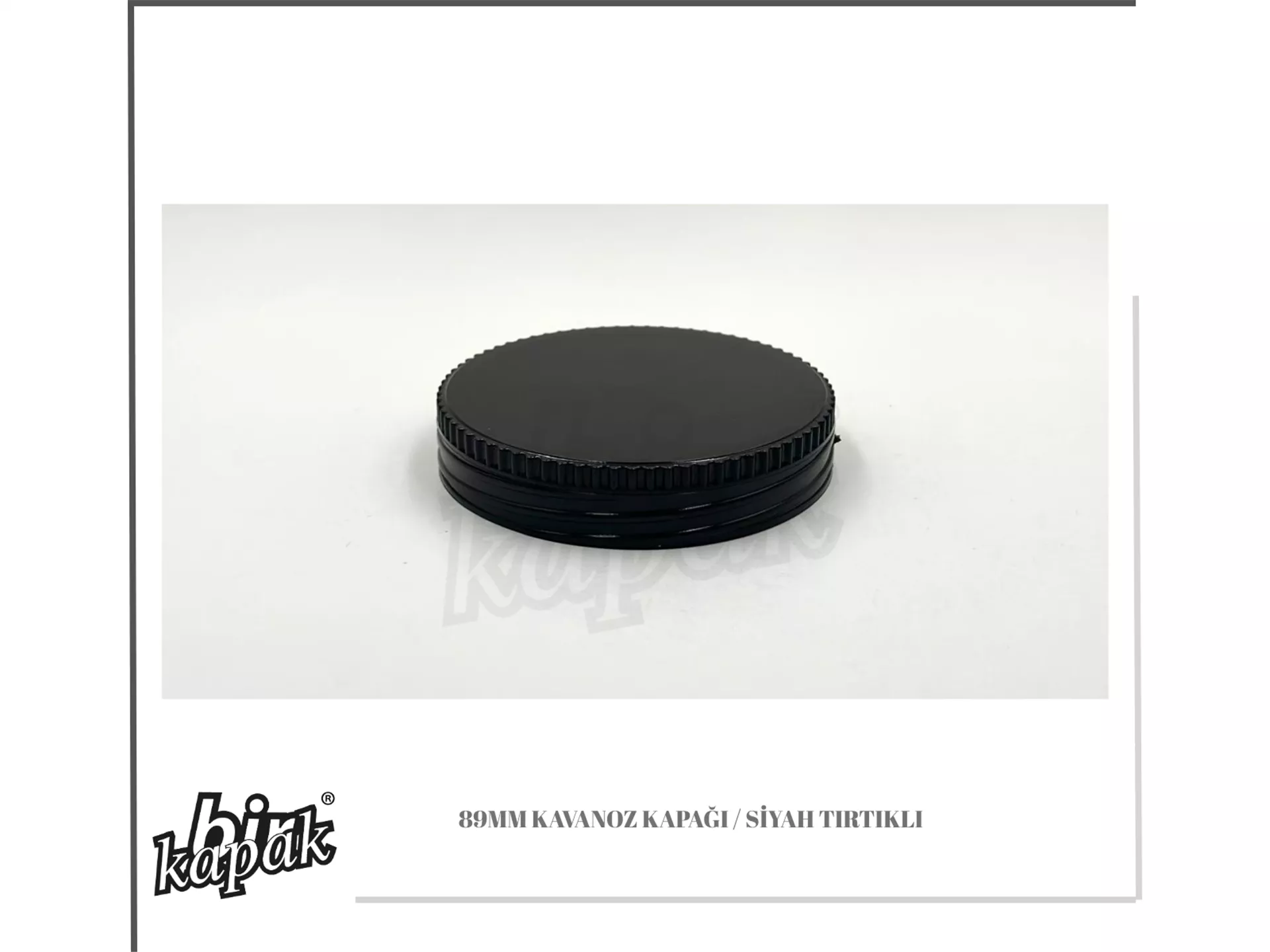 89MM SERRATED JAR LID / BLACK
