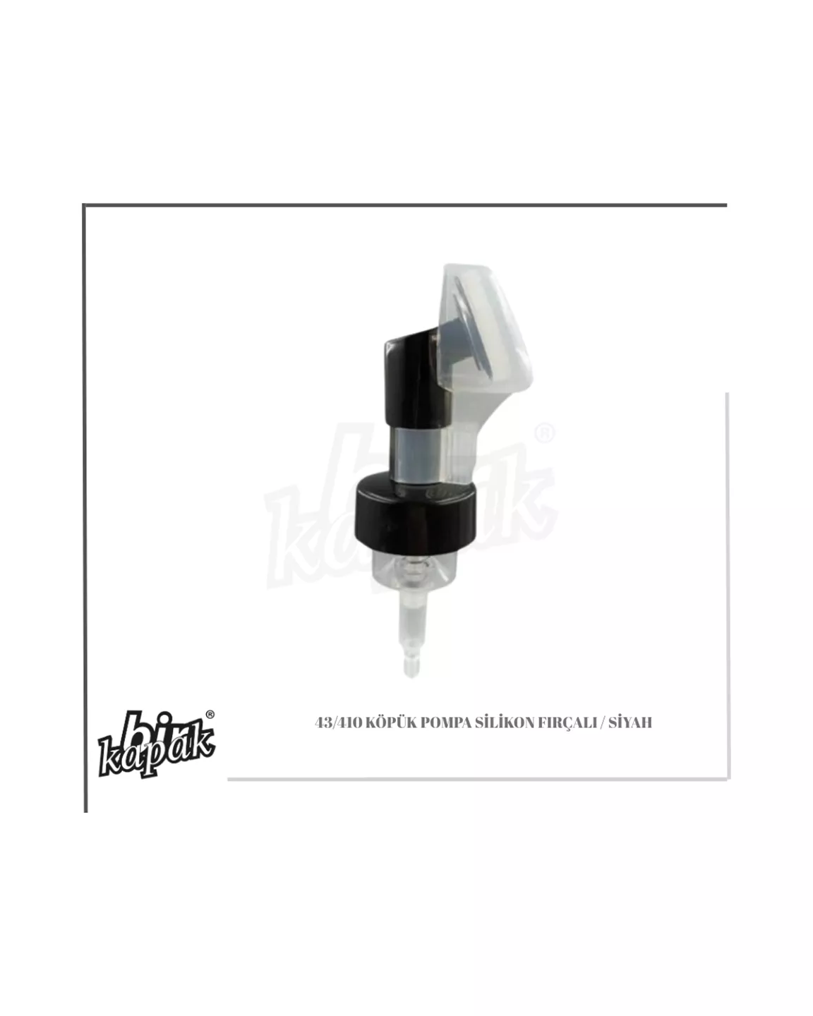 43/410 KÖPÜK POMPA SİLİKON FIRÇALI / SİYAH