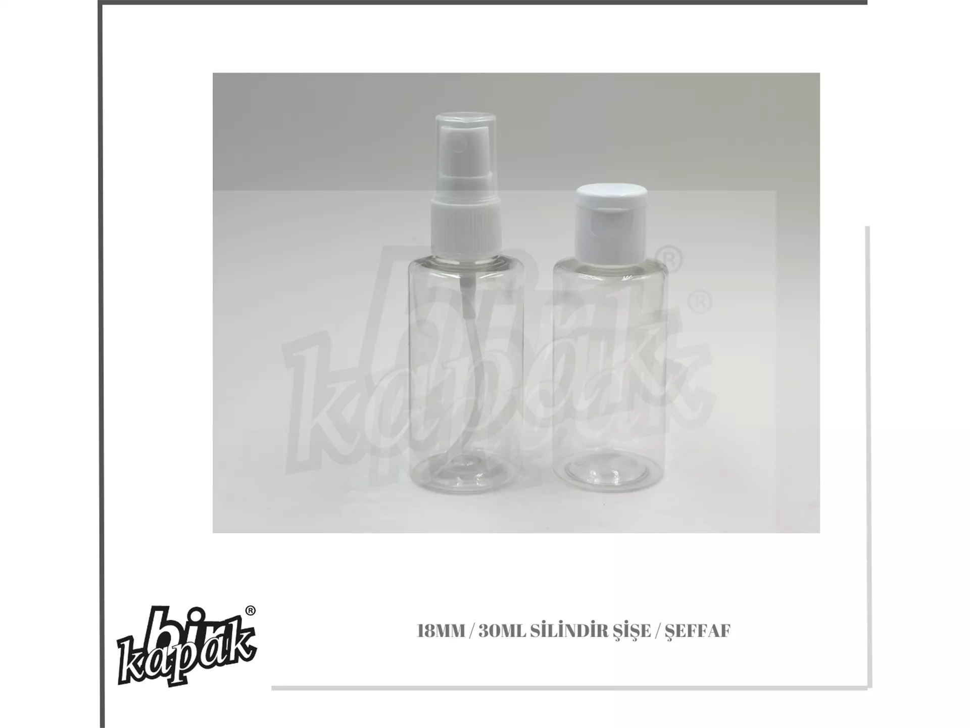 18MM 30ML SİLİNDİR ŞİŞE