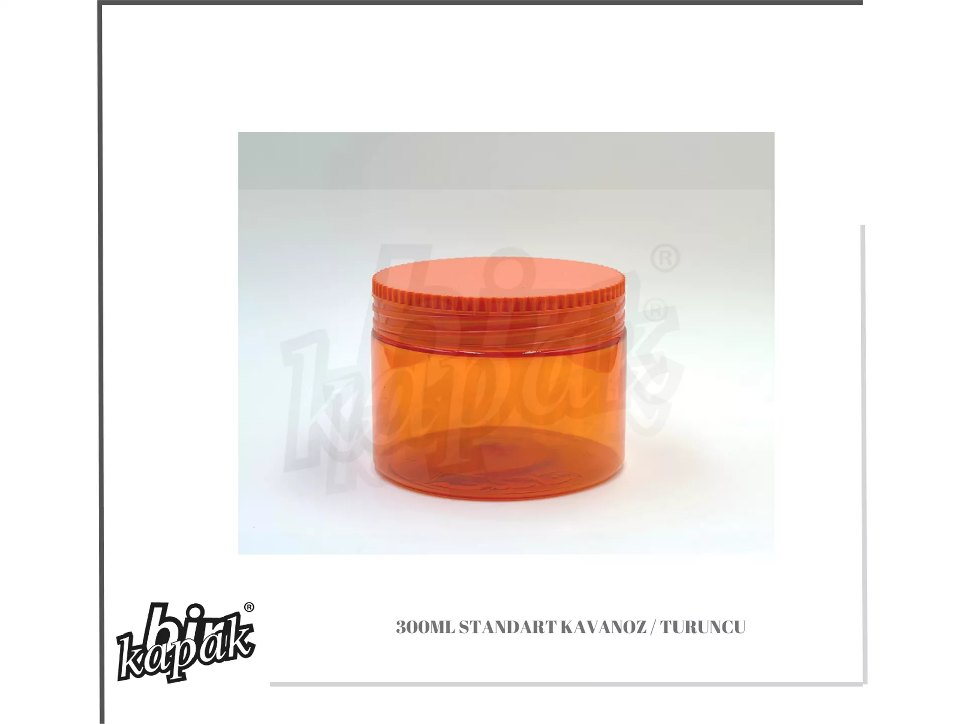 300ML KAVANOZ / TURUNCU