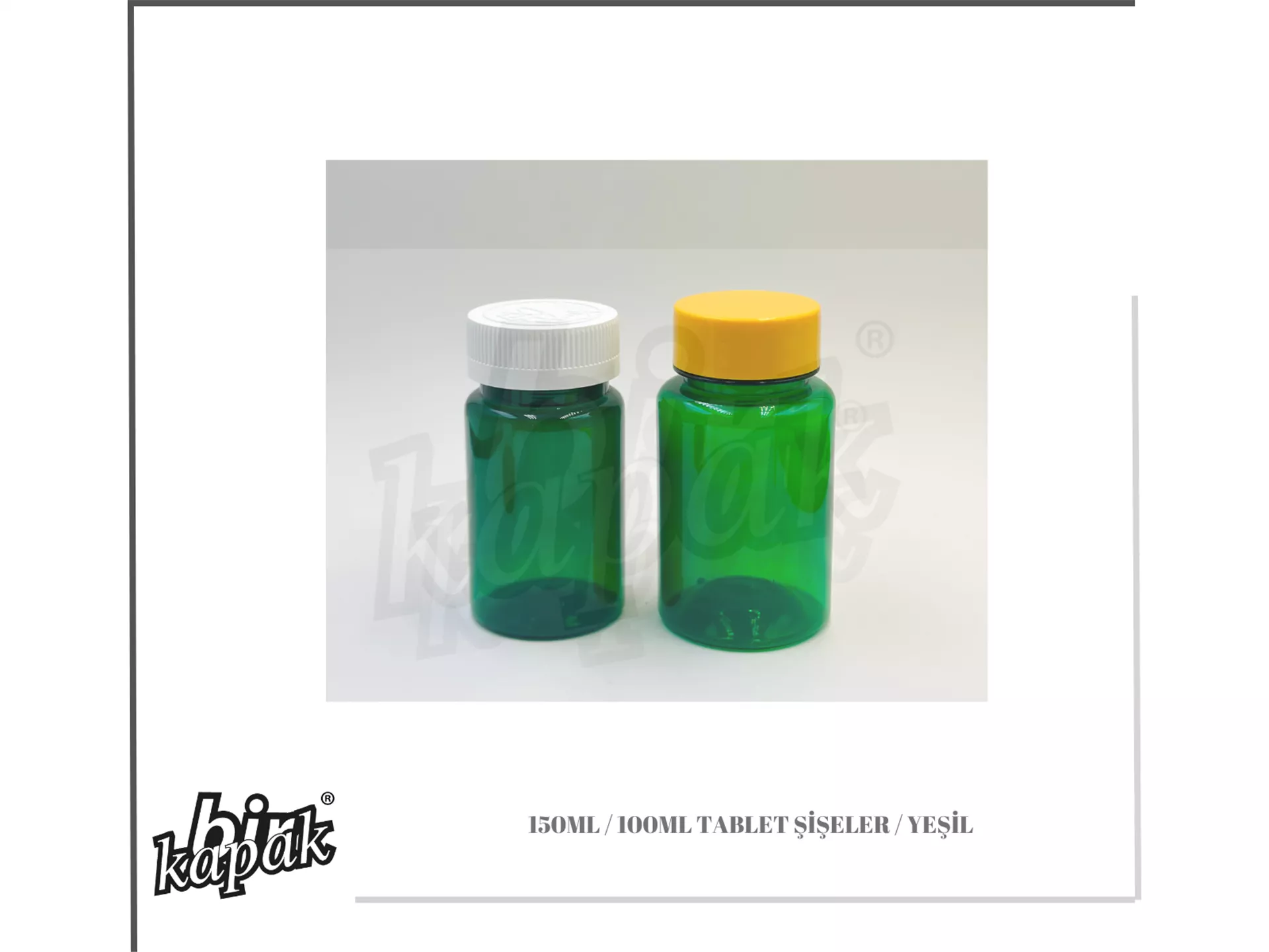 150ML / 100ML TABLET BOTTLE - GREEN