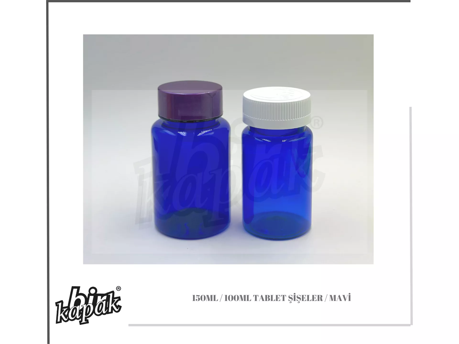 150ML / 100ML TABLET ŞİŞE - MAVİ