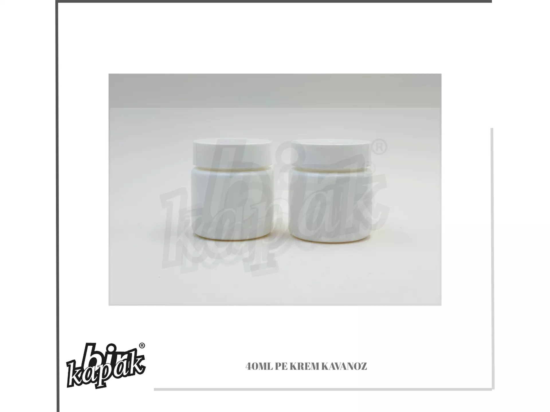 40ML PE KREM KAVANOZ