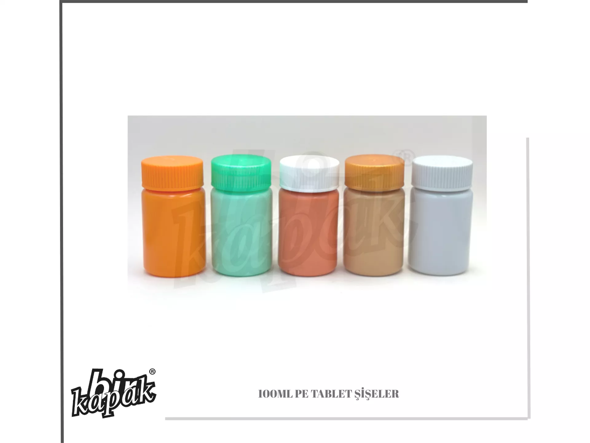 100ML PE TABLET ŞİŞELER