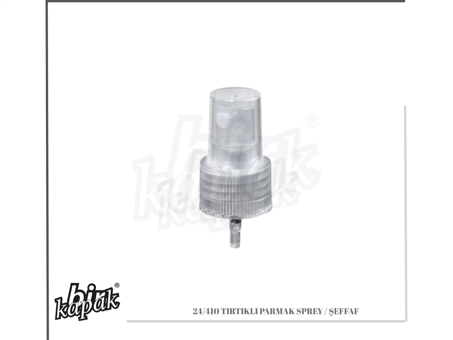 24/410 Finger Spray / Clear Serrated