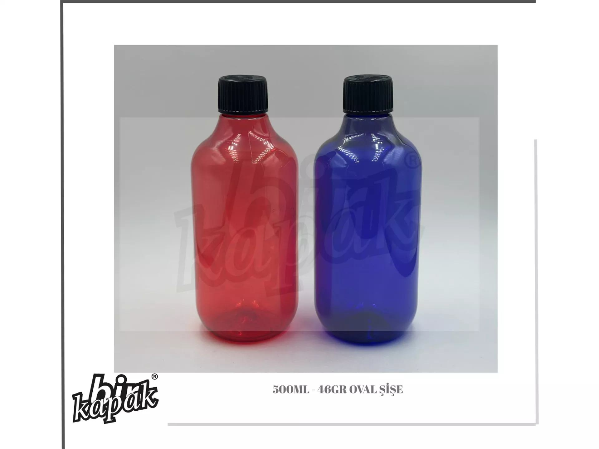 500ML / 46GR OVAL ŞİŞE