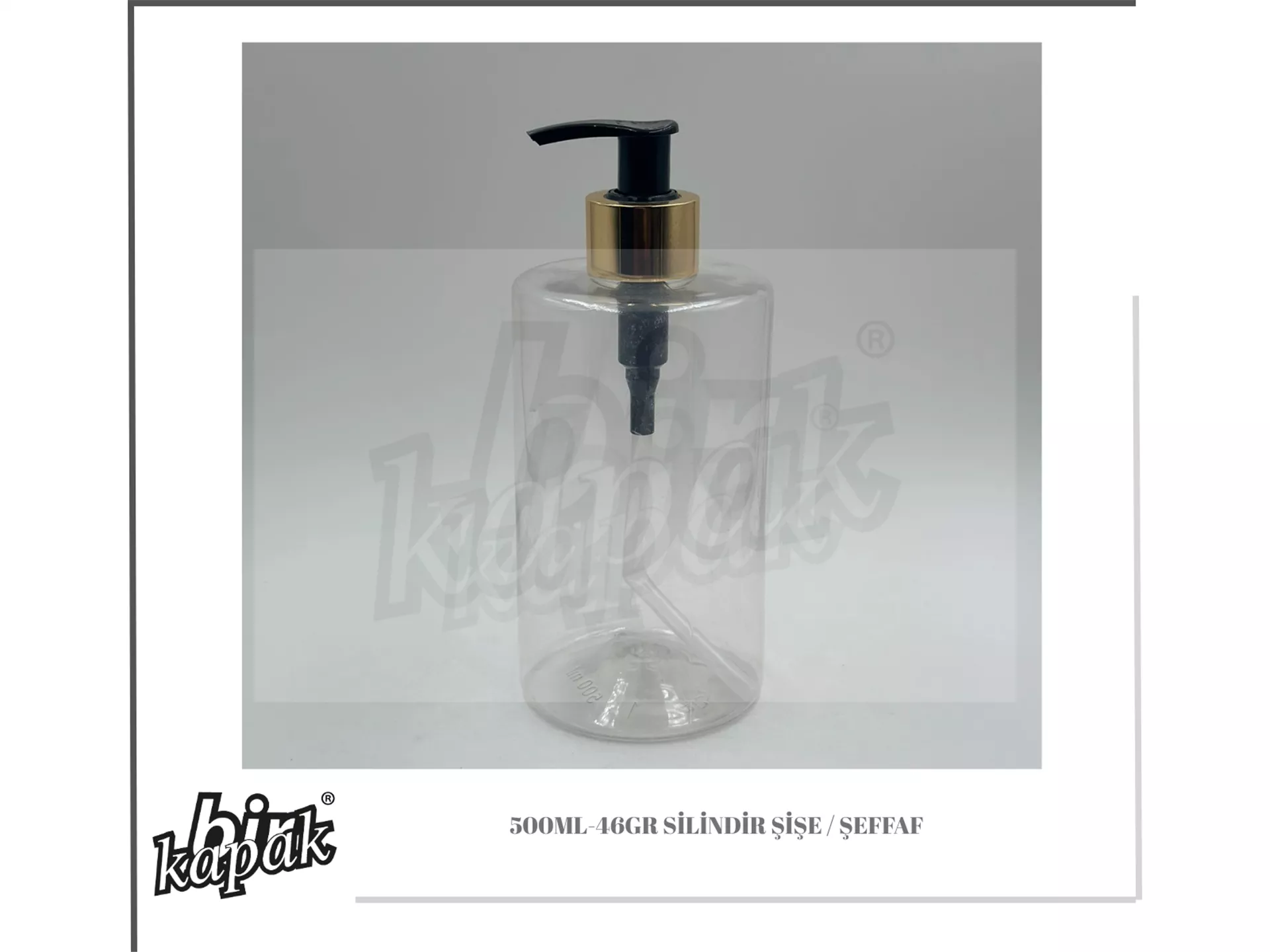 500ML 46G SİLİNDİR ŞEFFAF