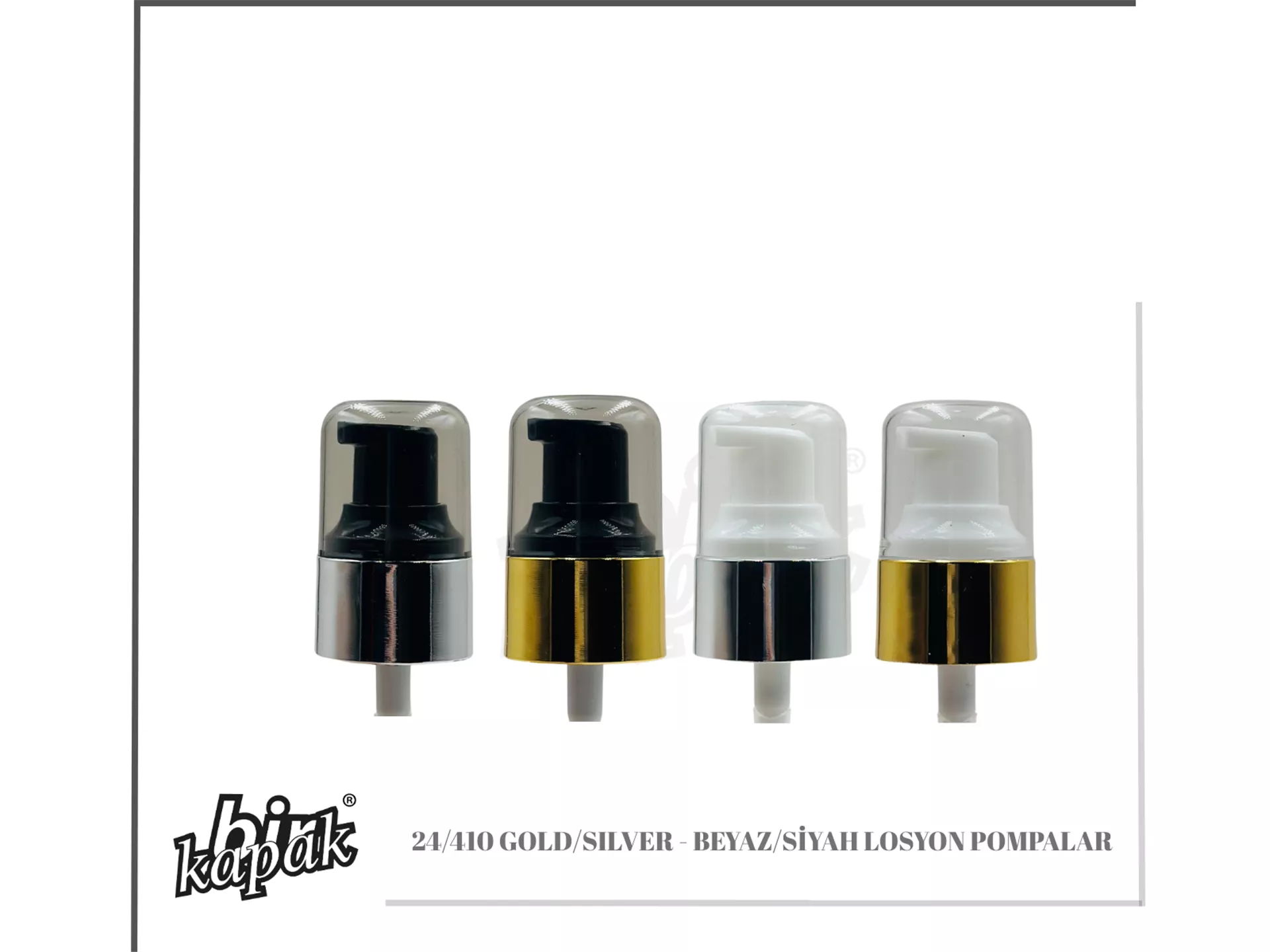 24/410 GOLD/SILVER YÜZÜKLÜ LOSYON POMPALAR