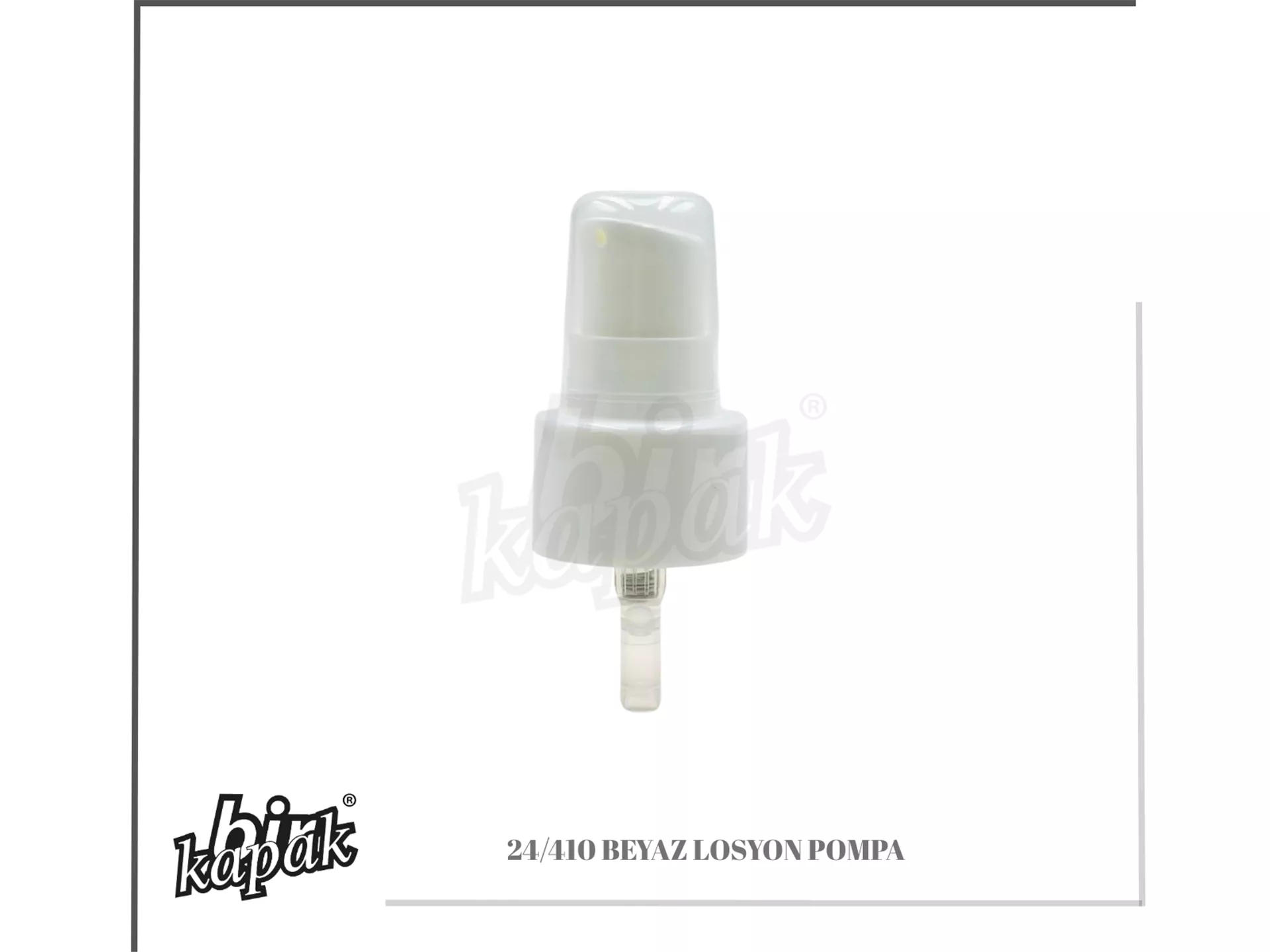 24/410 YARIM KAPAK LOSYON POMPA - BEYAZ
