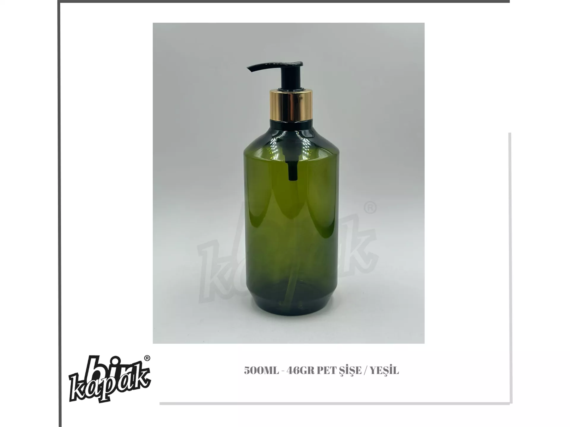 500ML 46 GR YEŞİL KISA SİLİNDİR