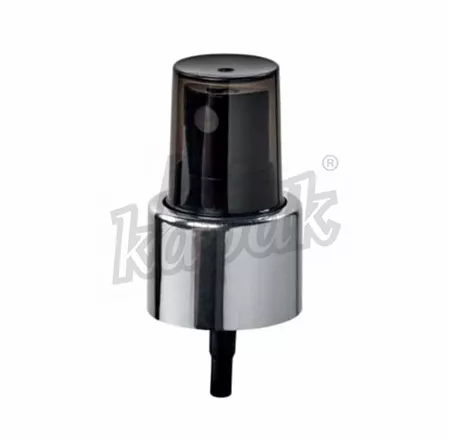 24/410 FINGER SPRAY SILVER RING WITH SMOKED PROTECTION COVER - BLACK