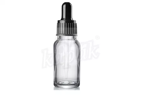 30 ML DROPPER ŞİŞE ŞEFFAF SİYAH CAM DAMLALIKLI - TAKIM