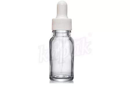 30 ML DAMLALIK ŞİŞE ŞEFFAF BEYAZ CAM DAMLALIKLI - TAKIM