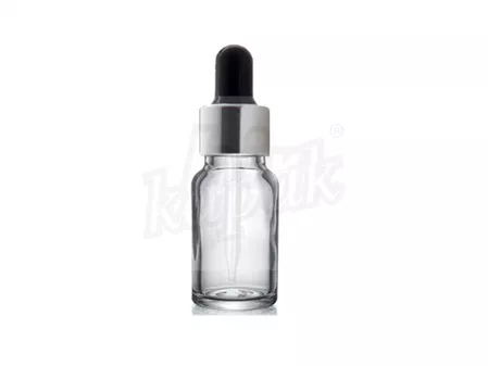 10 ML DAMLALIK ŞİŞE AMBER GÜMÜŞ SİYAH CAM DAMLALIKLI - TAKIM