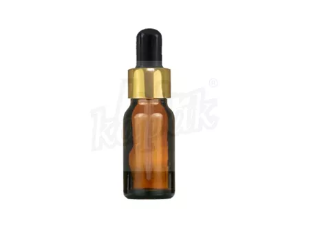 10 ML DAMLALIK ŞİŞE AMBER GOLD SİYAH CAM DAMLALIKLI - TAKIM