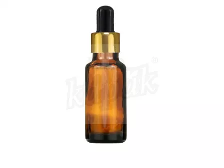 30 ML DAMLALIK ŞİŞE AMBER GOLD SİYAH CAM DAMLALIKLI - TAKIM