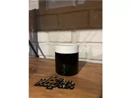 500 ML STANDART KAVANOZ SİYAH - 89 MM TRK KAPAK BEYAZ
