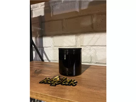 500 ML STANDART KAVANOZ SİYAH - 89 MM ÇİZGİLİ KAPAK SİYAH