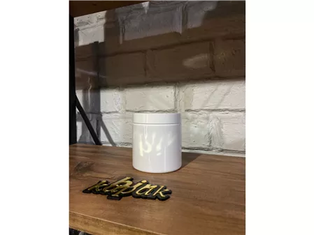 500 ML STANDART KAVANOZ BEYAZ - 89 MM DÜZ KAPAK BEYAZ