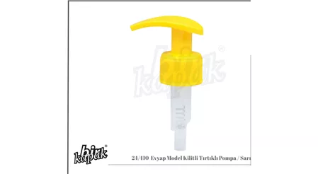 24/410 EVYAP KİLİTLİ TIRTIKLI MODEL POMPA / SARI
