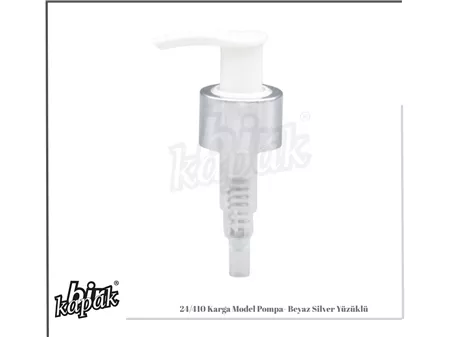 24/410 KARGA MODEL PUMP WHITE / SILVER WITH RINGS