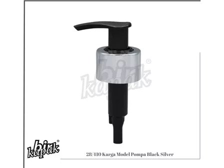 28/410 KARGA MODEL PUMP BLACK / SILVER WITH RINGS