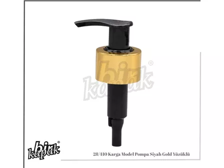 28/410 KARGA MODEL PUMP BLACK / WITH GOLD RINGS