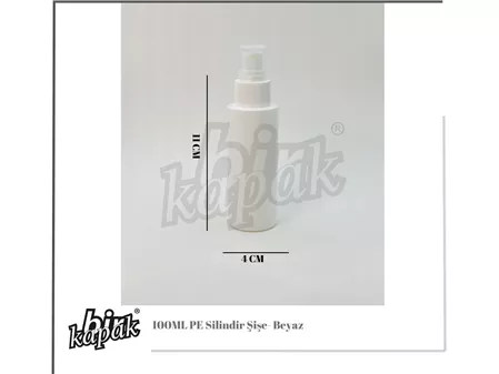 100ML PE SİLİNDİR ŞİŞE