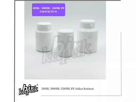 50ML-100ML-150ML SAKIZ/TABLET KUTUSU