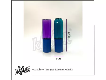 60ML PET TERS ŞİŞE / KORUMA KAPAKLI