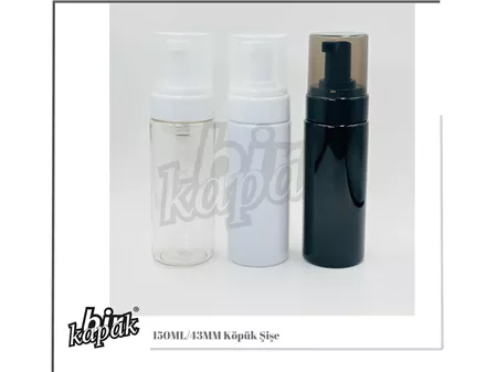 150ML 43MM KÖPÜK ŞİŞE BEYAZ / SİYAH / ŞEFFAF