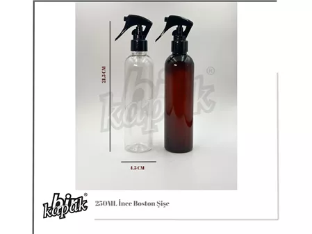 250ML BOSTON İNCE ŞİŞE ŞEFFAF /  AMBER
