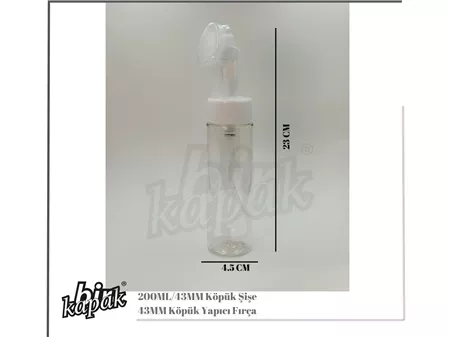 200ML 43MM KÖPÜK ŞİŞE / ŞEFFAF