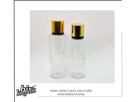 150ML-250ML ÇAKMA AĞIZ VS ŞİŞE / GOLD MOBLEN KAPAKLI
